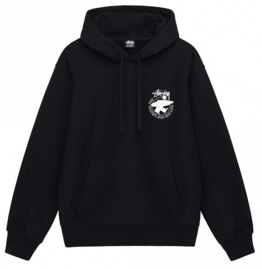 Stussy Beach Roots Hoodie Black