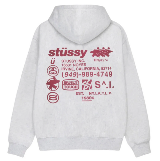 Stussy DNA hoodie Grey