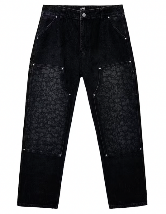 Revenge Catacombs Carpenter Denim Pants Pants Washed Black
