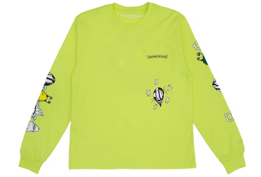 Chrome Hearts Matty Boy Link L/S T-shirt Lime Green