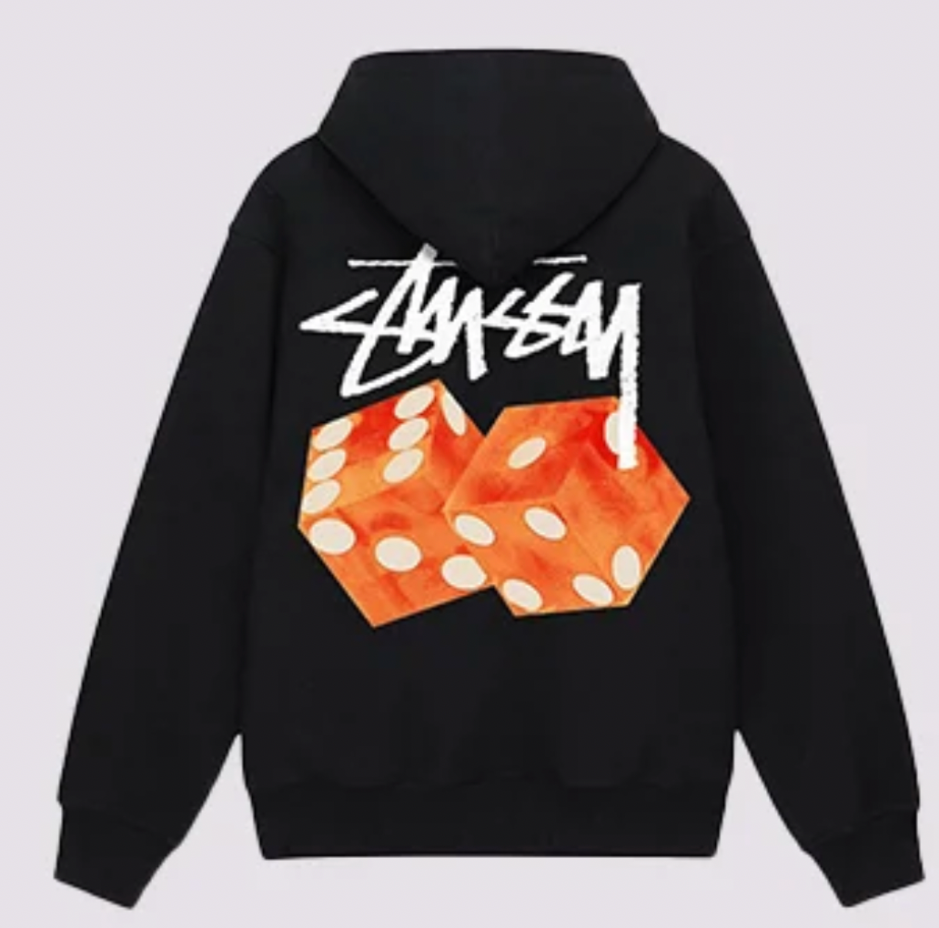 Stussy Orange Diced Out Hoodie