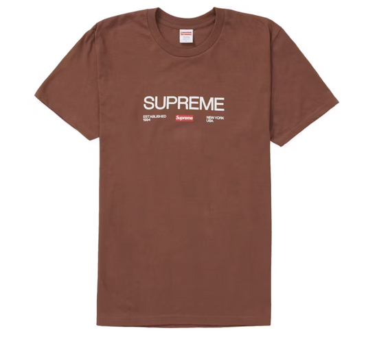 Supreme Est. 1994 Brown T-Shirt