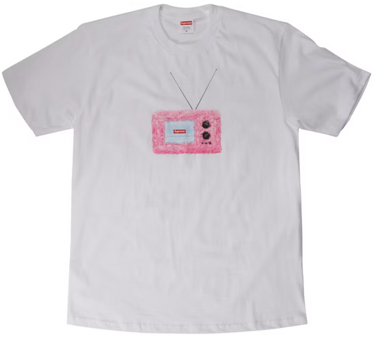 Supreme TV Tee White