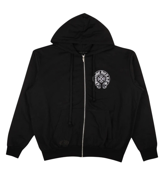 Chrome Hearts Los Angeles Zip-Up Hoodie Sweatshirt 'Black'