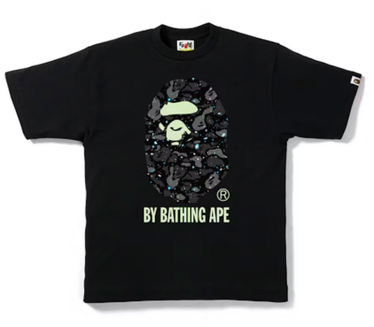 BAPE Space Camo By Bathing Tee Black