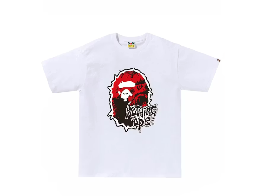 BAPE Mad Ape Head Tee White