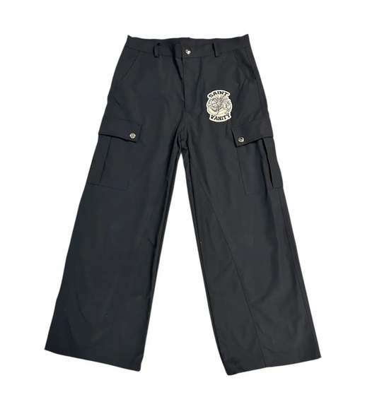 Saint Vanity 'Cargo' Black Nylon Pants