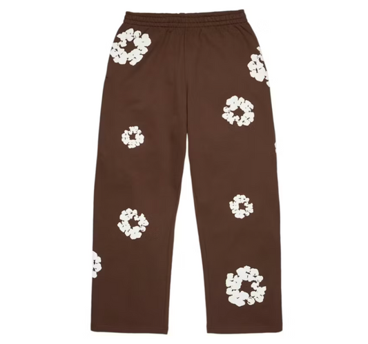 Denim Tears Cotton Wreath Baggy Sweatpants Brown
