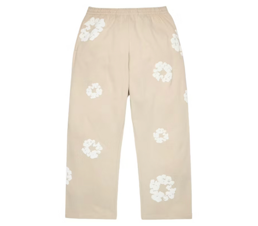 Denim Tears Cotton Wreath Baggy Sweatpants Cream