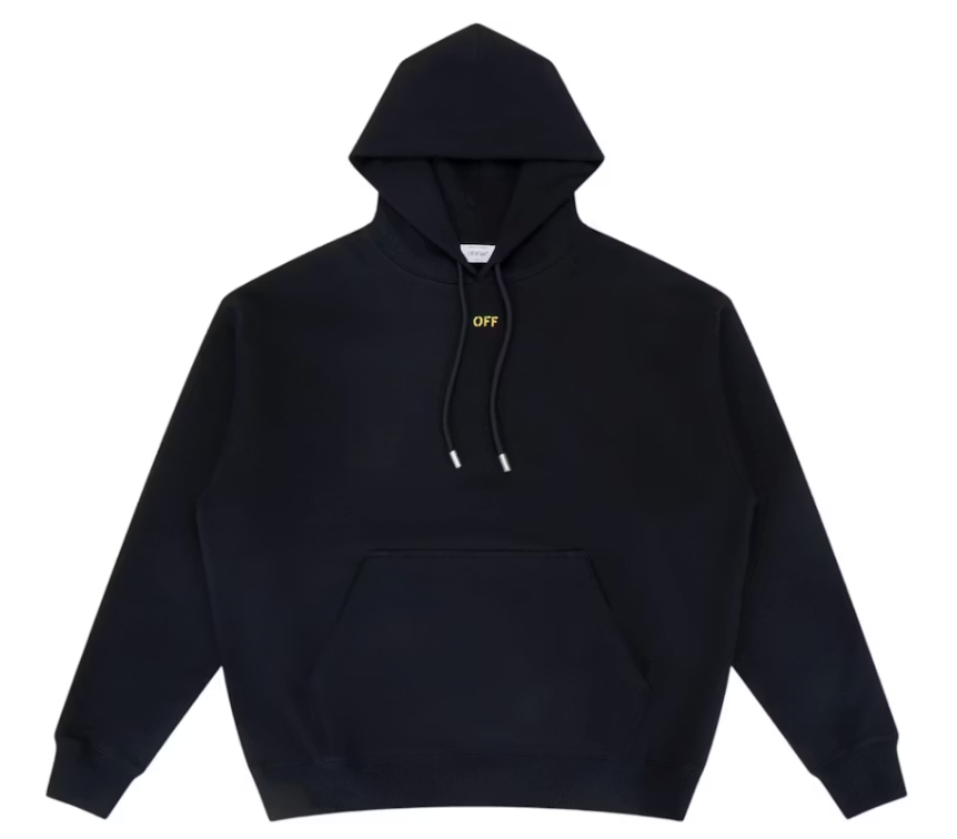 OFF-WHITE Sprayed Arrow Hoodie Black