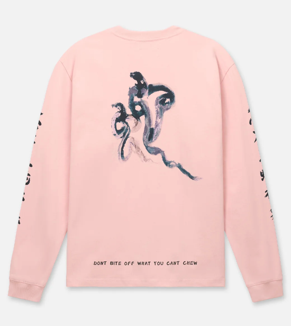 RTA Lawrence Long Sleeve Tee Pink