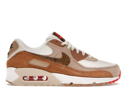 Nike Air Max 90 SE Pale Ivory Snakeskin Swoosh (Women's)