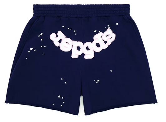 Sp5der OG Web Logo Sweat Short Navy