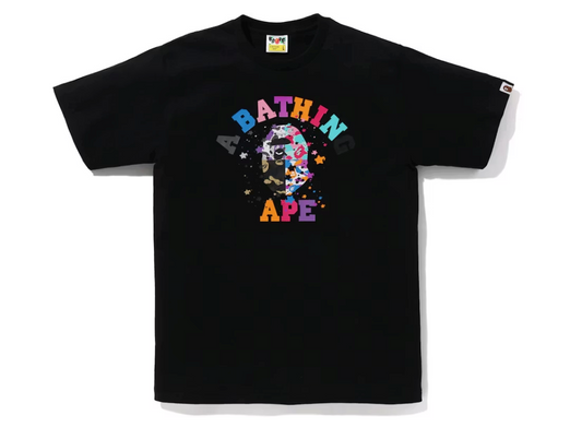 BAPE US College Sta Tee Black