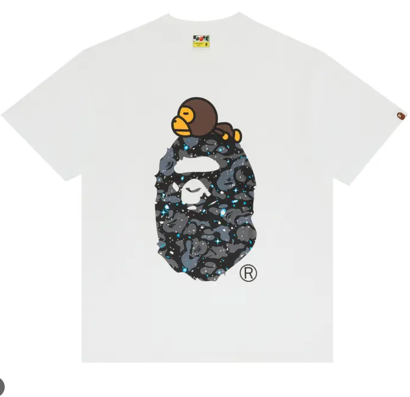 BAPE Camo Milo on Head Tee White/Multi