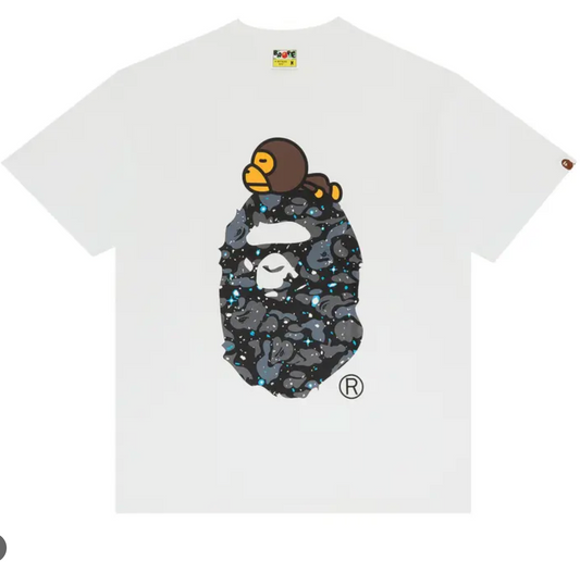 BAPE Camo Milo on Head Tee White/Multi