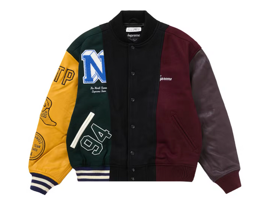 Supreme MM6 Maison Margiela Split Varsity Jacket