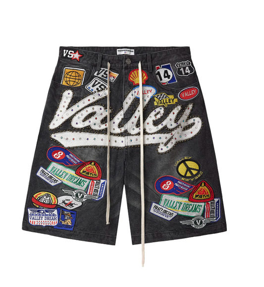 Vale Forever Black 1980s Jorts 'Black/Wash'