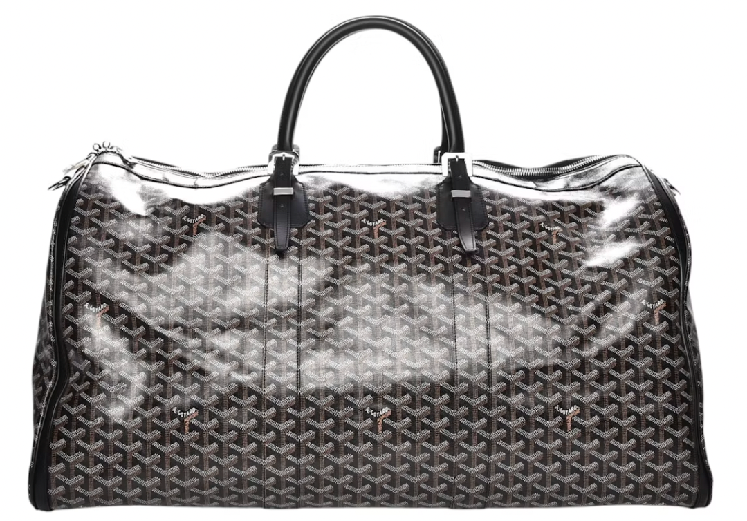 Goyard Croisiere Goyardine Duffle Bag 60 Black