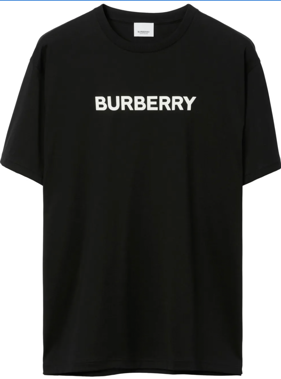 Burberry Logo Print Cotton T-shirt