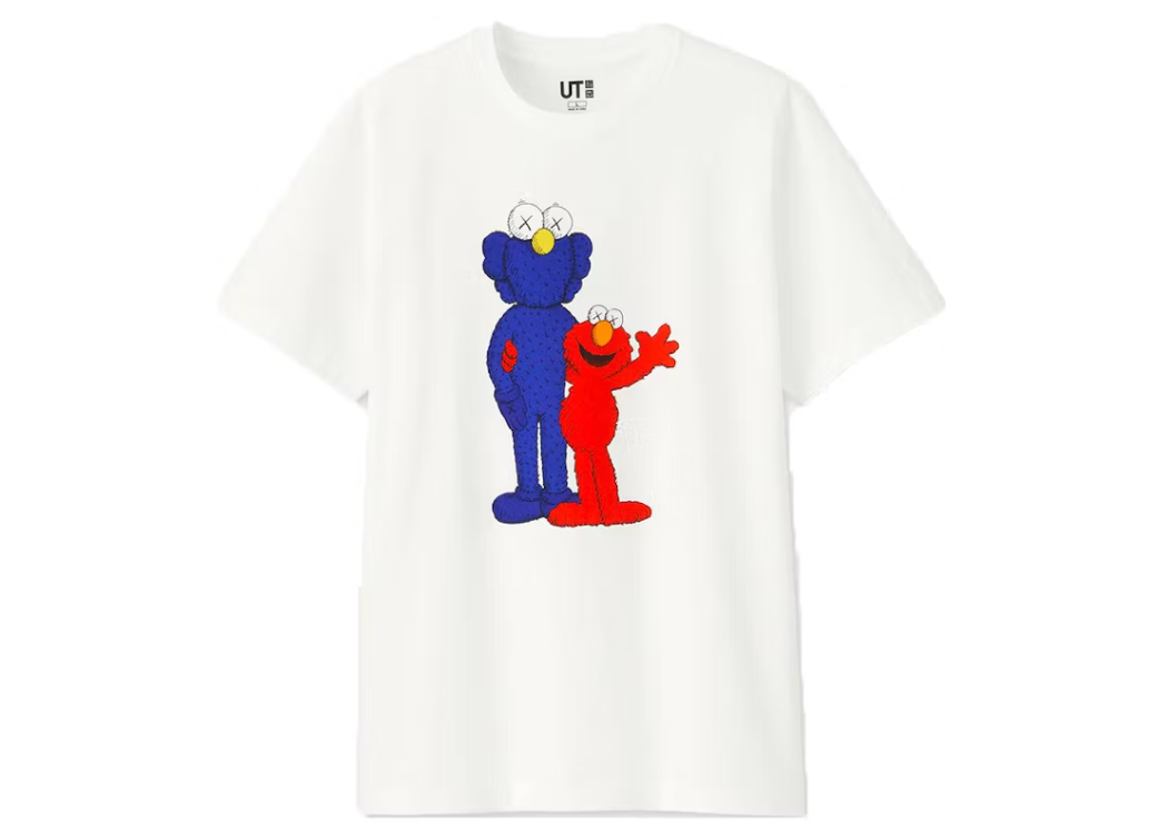 KAWS x Uniqlo x Sesame Street BFF Elmo Tee White