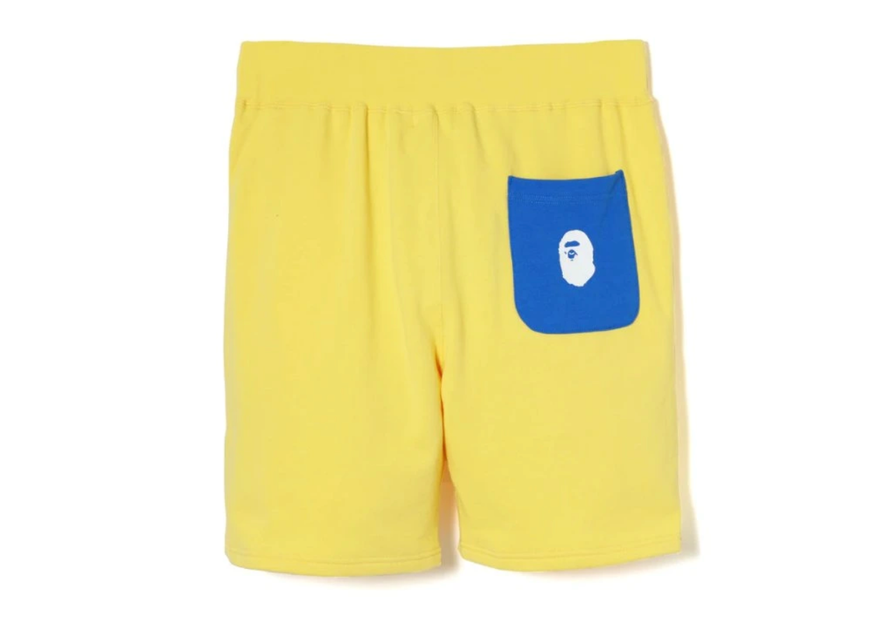 A Bathing Ape Pastel Shorts Yellow/Blue