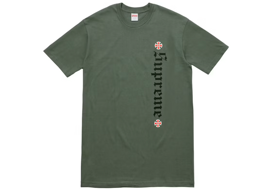 Supreme Independent Old English Tee Olive Green