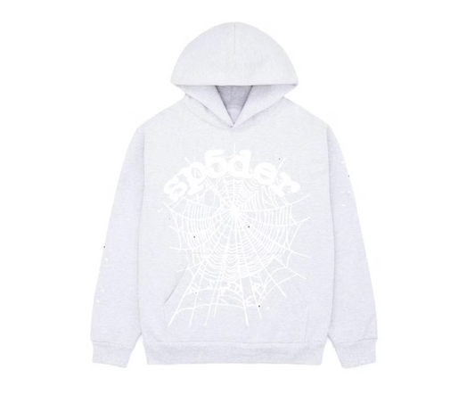 Sp5der OG Web Hoodie Heather Grey