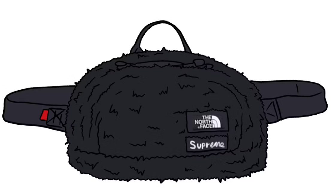 Supreme The North Face Faux Fur Waist Bag Black – Hotbox | Buy
