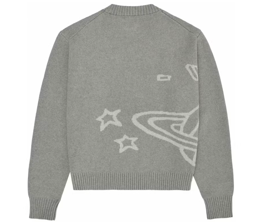 Broken Planet Knit Sweater Heather Grey
