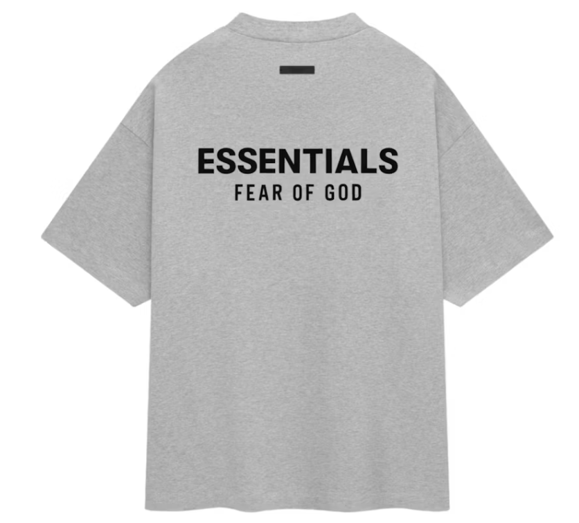 Fear of God Essentials Jersey Crewneck T-Shirt Light Heather Gray