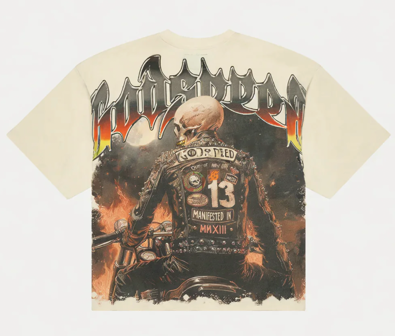 Godspeed Biker Nation Tee Bone