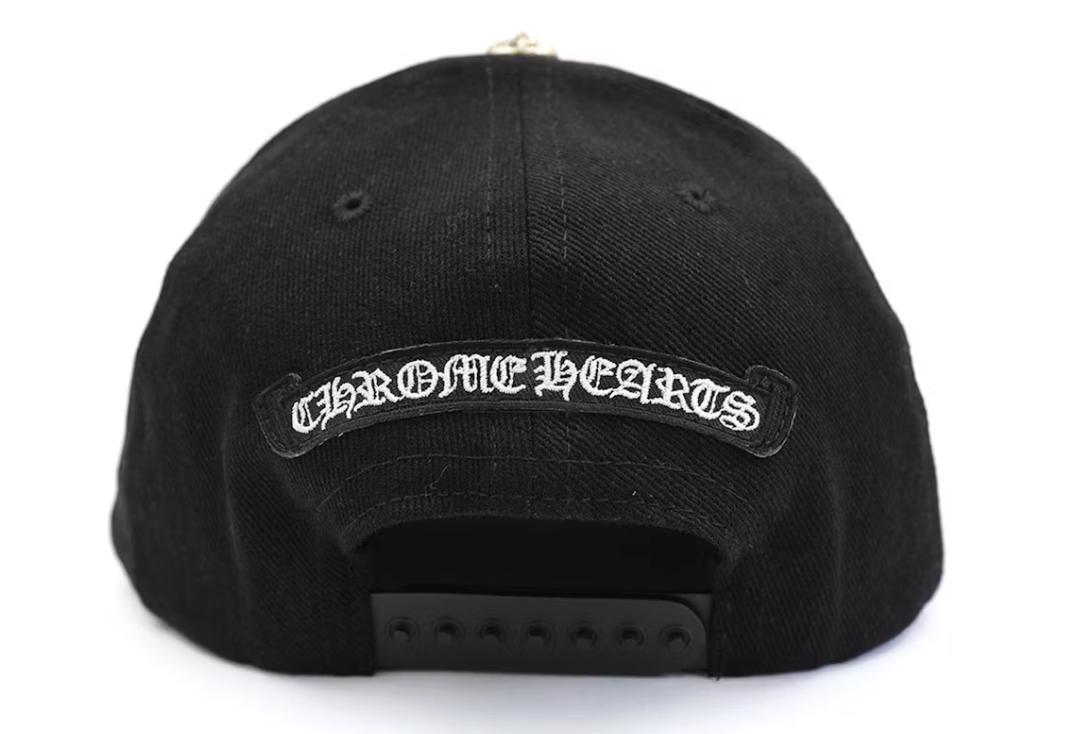 Chrome Hearts Horseshoe Denim Baseball Hat Black