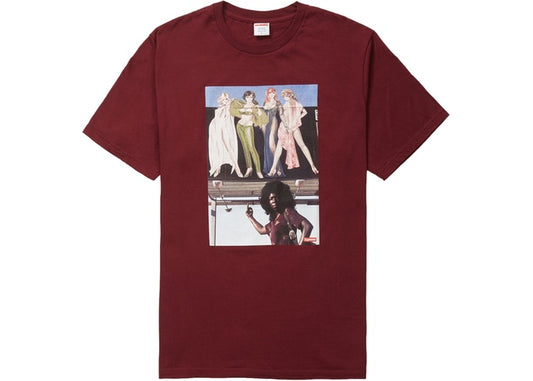 Supreme American Picture Tee Burgundy