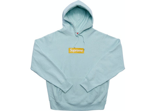 Supreme Box Logo Hooded Sweatshirt (FW17) Ice Blue