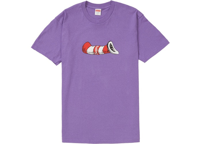 Supreme Cat in the Hat Tee Purple