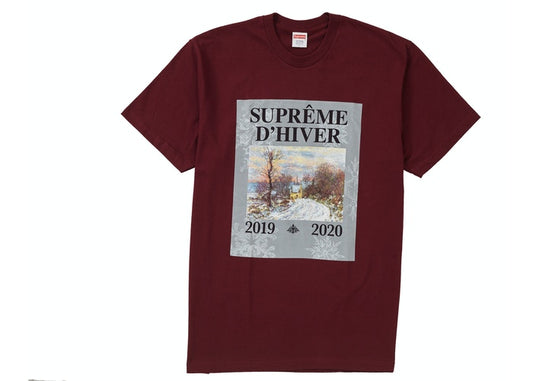Supreme D'Hiver Tee Burgundy