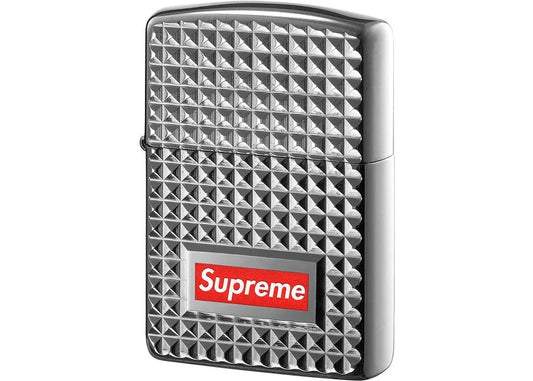 Supreme Diamond Cut Zippo Silver