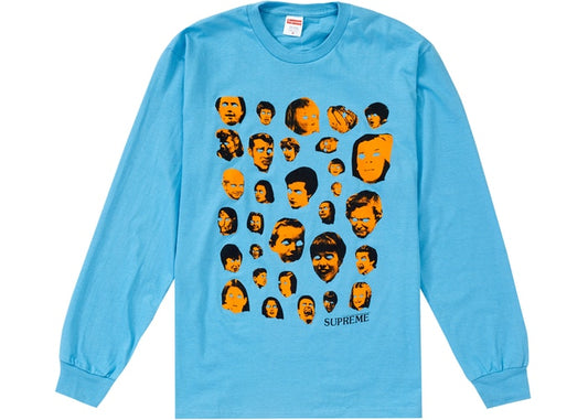 Supreme Faces L/S Tee Light Slate