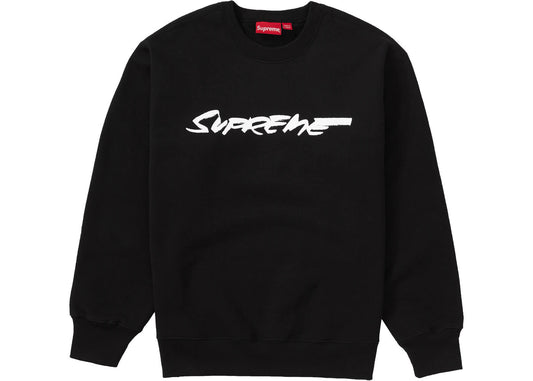 Supreme Futura Logo Crewneck Black