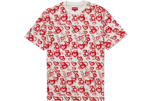 Supreme Hearts S/S Top White