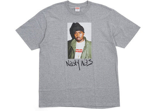 Supreme Nas Tee Heather Grey