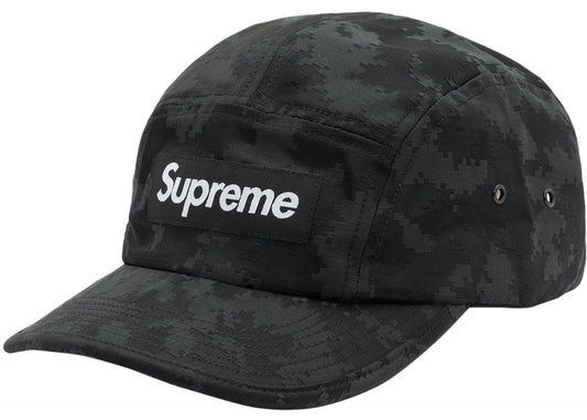 Supreme Satin Digi Camo Camp Cap Black