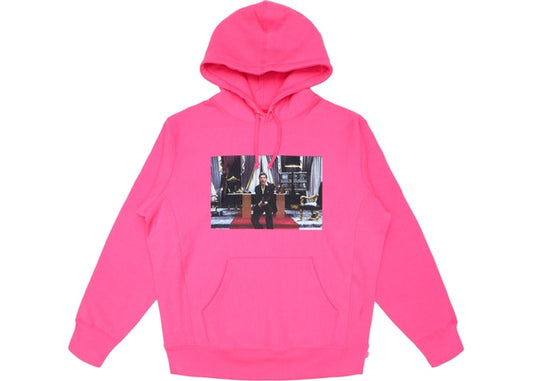 Supreme Scarface Friend Hooded Sweatshirt Magenta