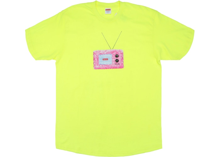 Supreme TV Tee Bright Yellow