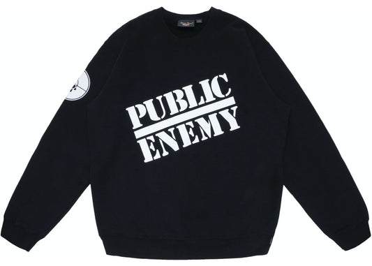 Supreme UNDERCOVER/Public Enemy Crewneck Sweatshirt Black