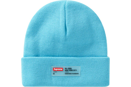 Supreme Clear Label Beanie Cyan