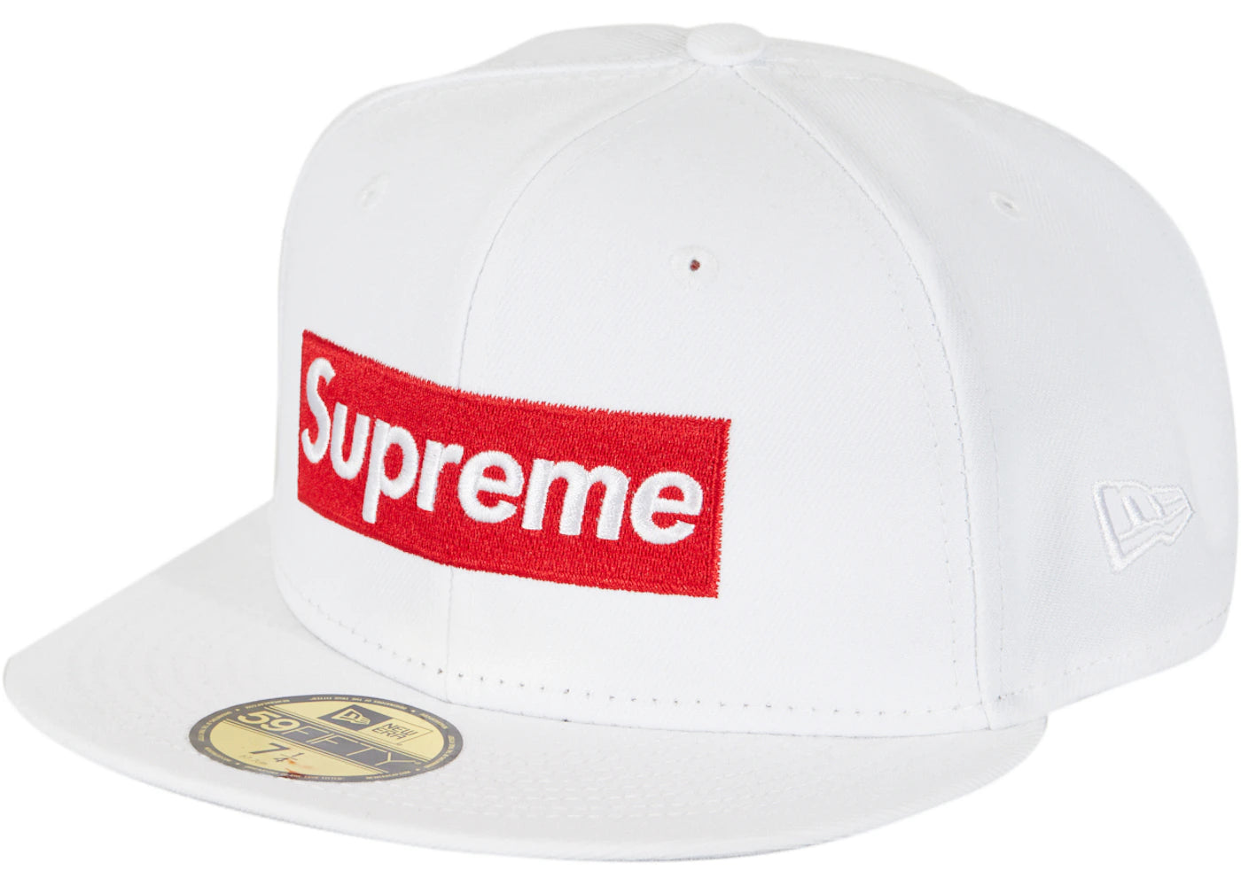 Supreme Money Box Logo New Era White