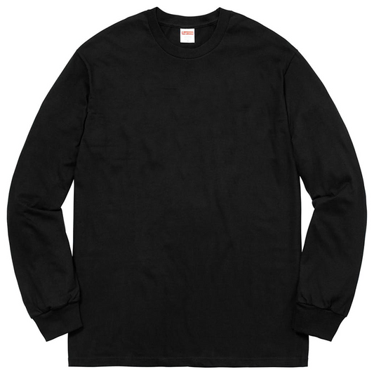 SUPREME LONG SLEEVE TEE BLACK