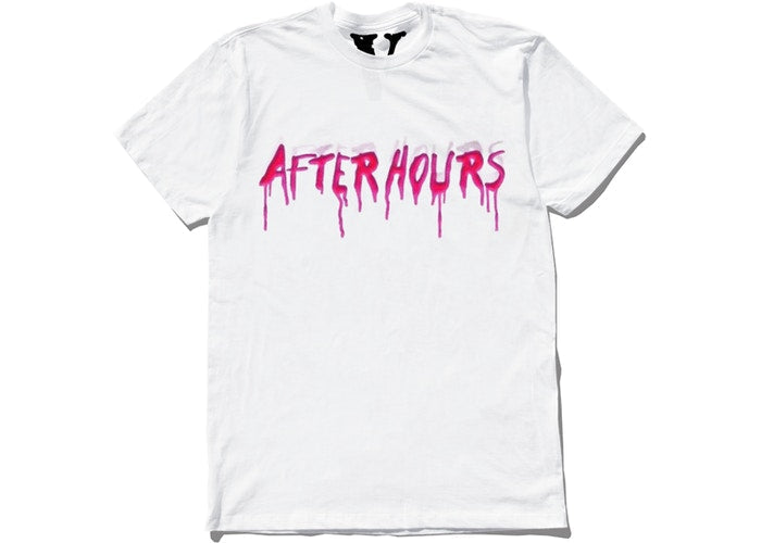 The Weeknd x Vlone After Hours Acid Drip Tee White